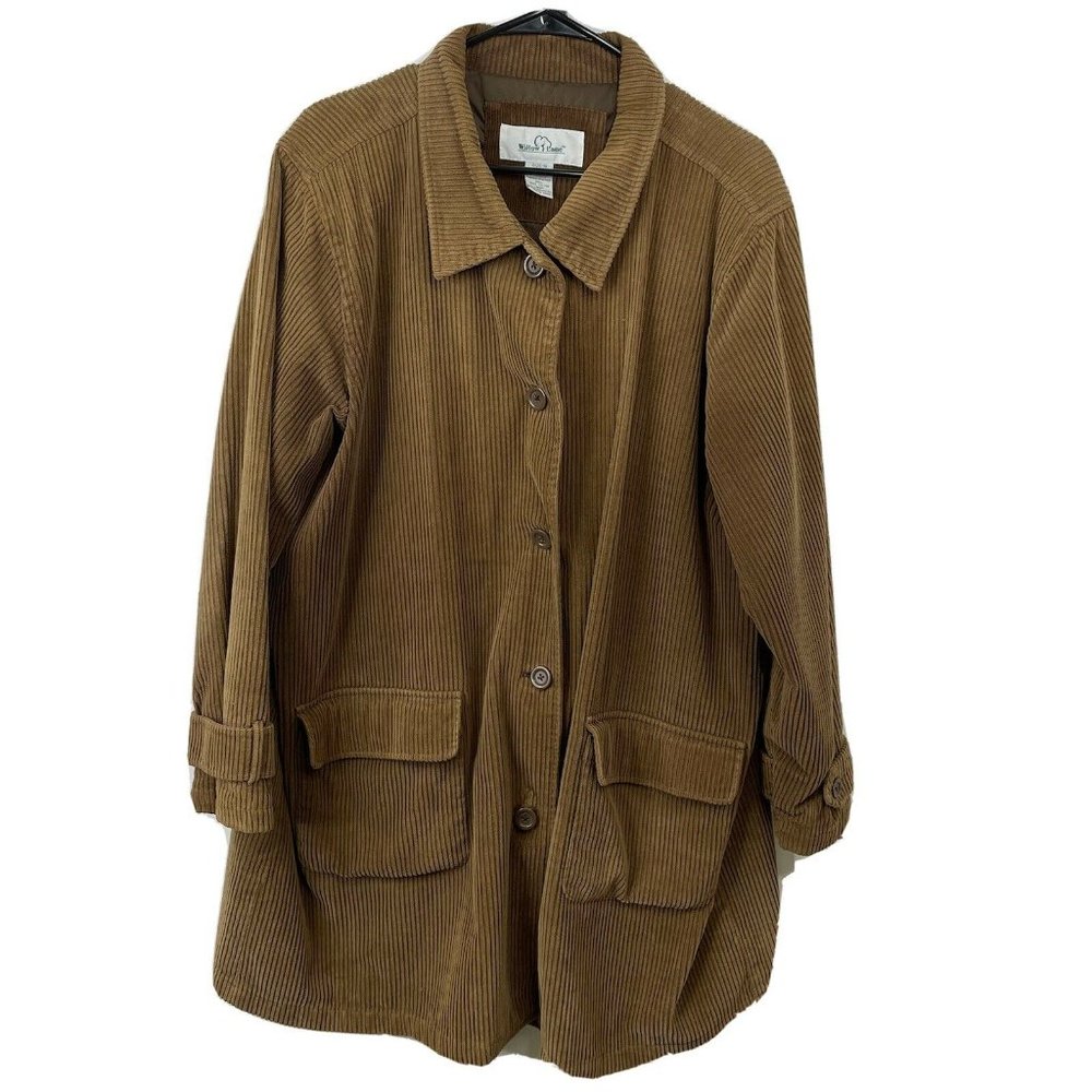 Willow Lane Womens Corduroy Jacket